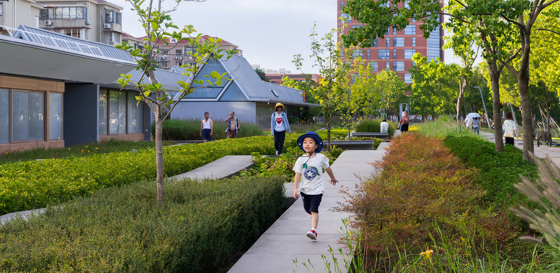 Sloped Pathways in the Garden